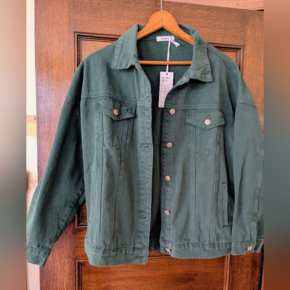 CantonWalker Green Denim Jacket size XL